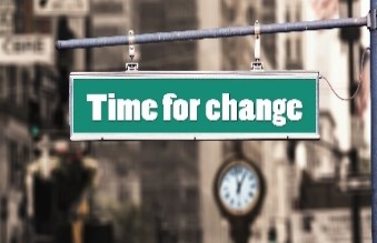 Panneau "Time for Change"